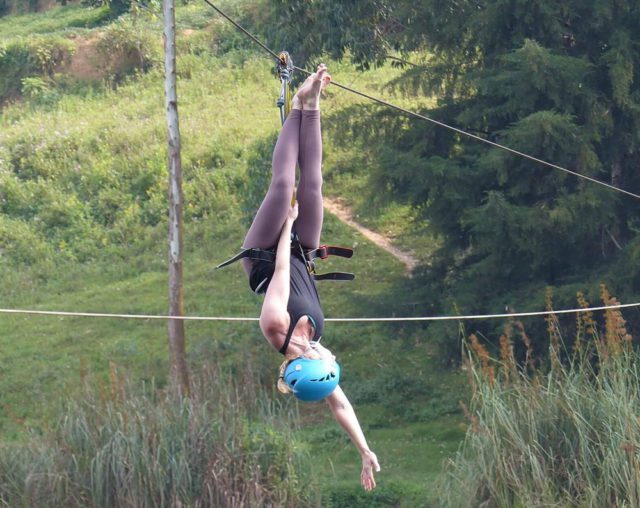 ziplining in bunyonyi
